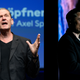 Mathias Döpfner, CEO of Axel Springer media group (left) and Elon Musk
